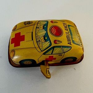 Russ Vintage Wind- up toy ambulance car ( new )